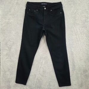 Aeropostale High Rise Jeggings Women's 10 Black Stretch Denim Skinny Ankle Jeans
